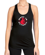 Ladies MID Black Racerback Tank
