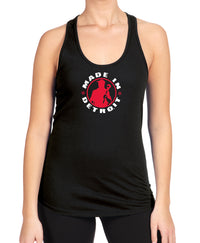 Ladies MID Black Racerback Tank