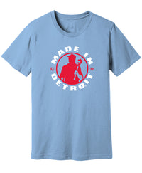 MID Red & White Baby Blue Shirt