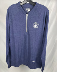(1 of 1) New Era MID Navy Heather 1/4 Zip - MEDIUM