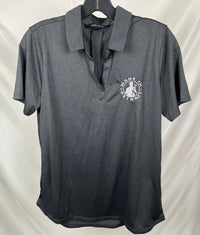 NEW (1 of 1) Ladies Silver MID Black Polo - MEDIUM