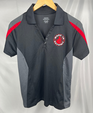 (1 of 1) Ladies MID Blk/Red Polo - MEDIUM