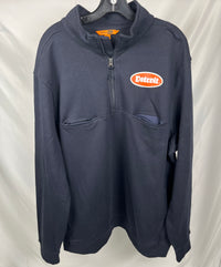 NEW (1 of 1) Detroit Orange Oval Navy 1/4 Zip - 2XL