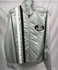 (1 of 1) Unisex Vintage Detroit Grey Racing Jacket - MEDIUM