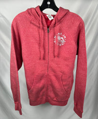 NEW (1 of 1) Ladies Silver Rosie Heather Red Zip Up - SMALL