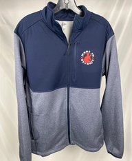 (1 of 1) MID Hybrid Navy Zip Up - LARGE