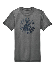 Eco Grey MID Navy Distressed Premium Triblend Shirt