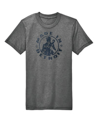 Eco Grey MID Navy Distressed Premium Triblend Shirt