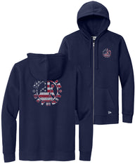 New Era MID Old Glory/Stars Navy Zip Ups