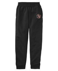 Youth Rose Gold Rosie Black Sweatpants