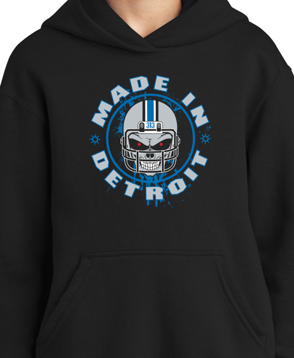 Youth MID Helmet Skull Hoodie