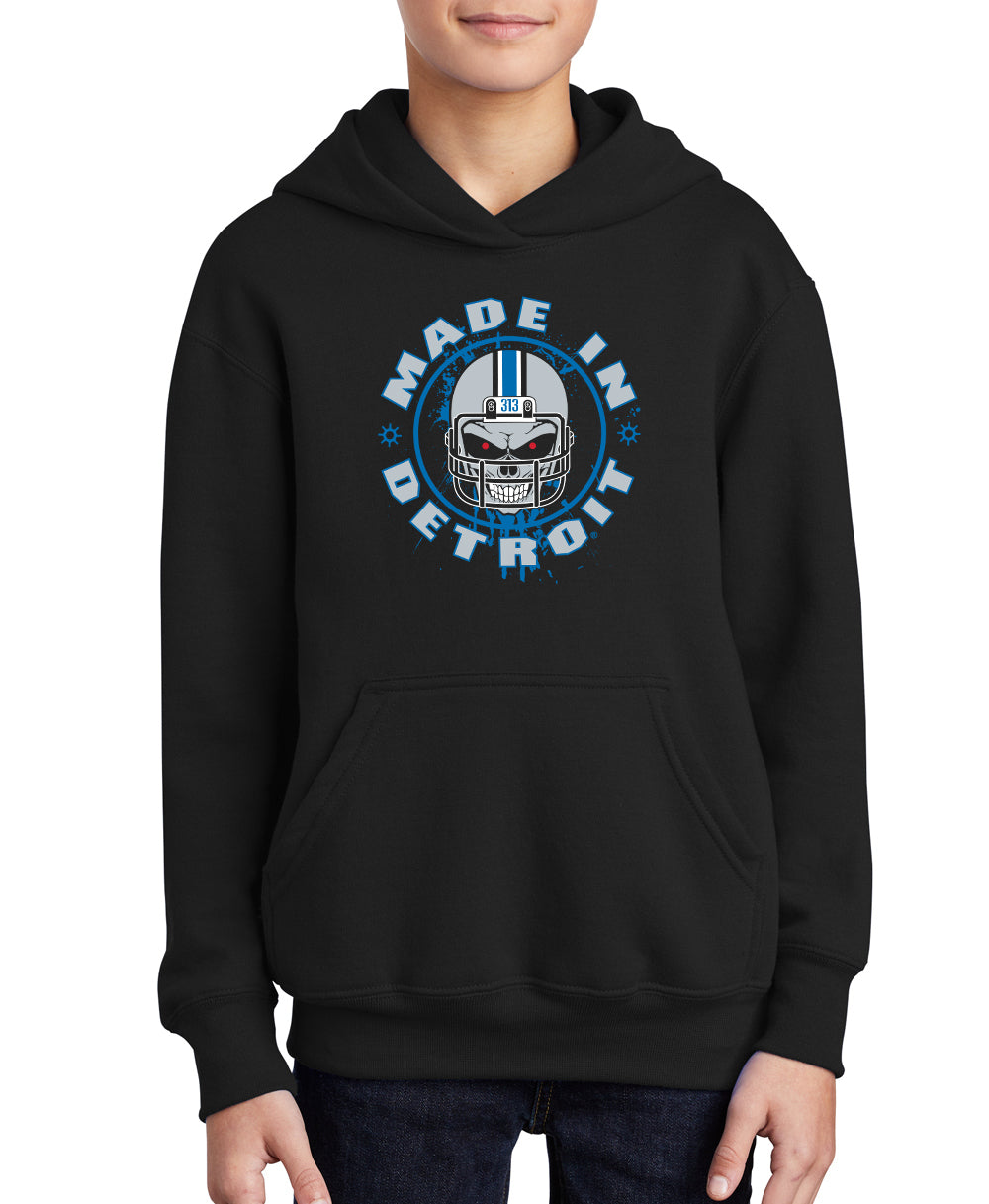 Youth MID Helmet Skull Hoodie