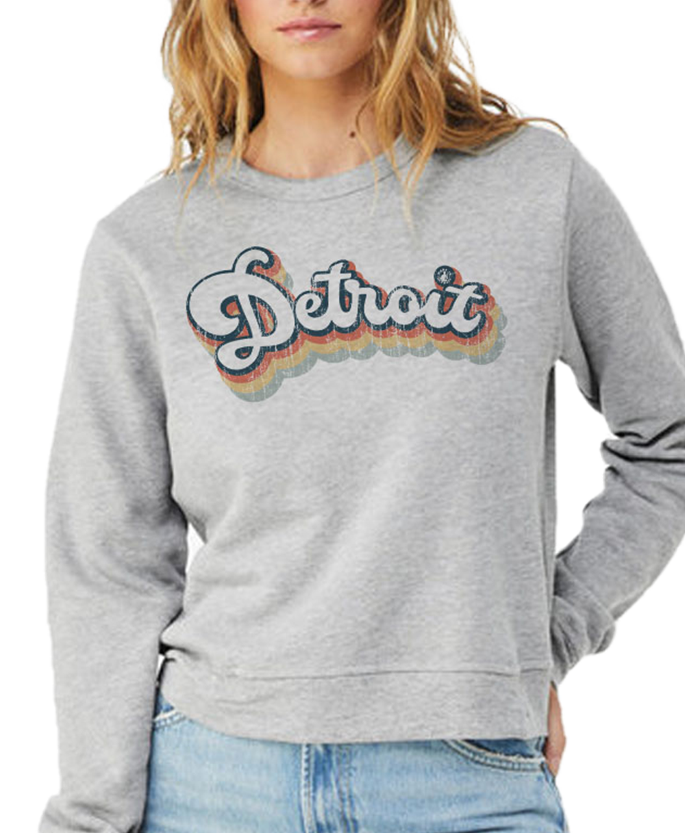 Retro Detroit Bubble Athletic Crewneck