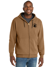 MID Heavyweight Thermal Lined Brown Zip Up