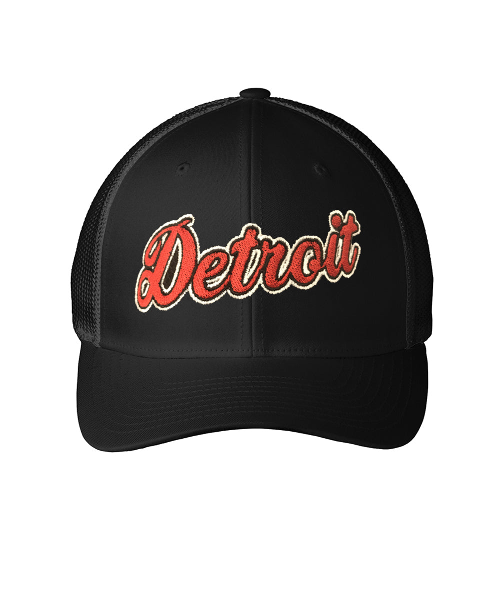 Detroit Baseball Black Cap