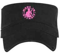 MID Fidel Cap - Black Cancer Ribbon w/ Pink