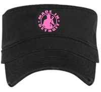MID Fidel Cap - Black Cancer Ribbon w/ Pink