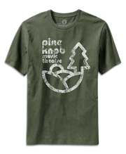 Pine Knob Music Theatre Print on Olive Green T-shirt