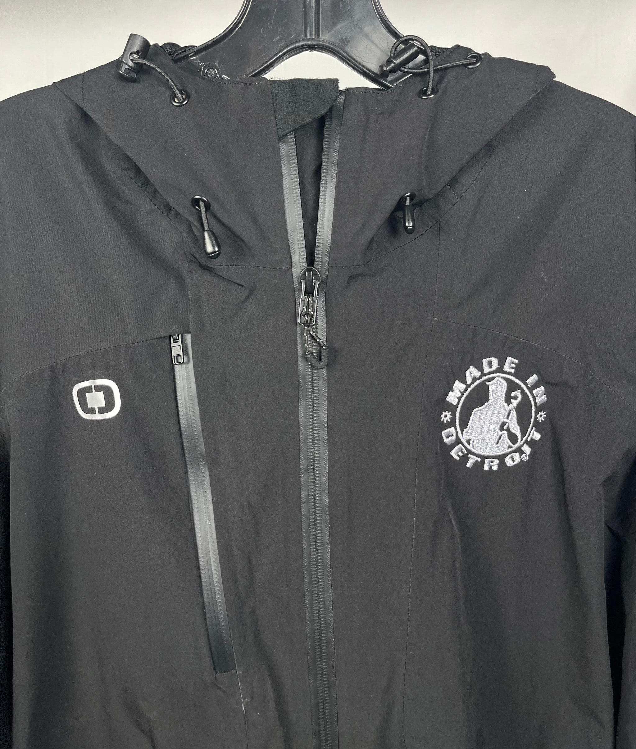 NEW (1 of 1) Silver MID Black OG Zip Up - LARGE