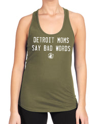 Detroit Moms Say Bad Words Racerback Tanks