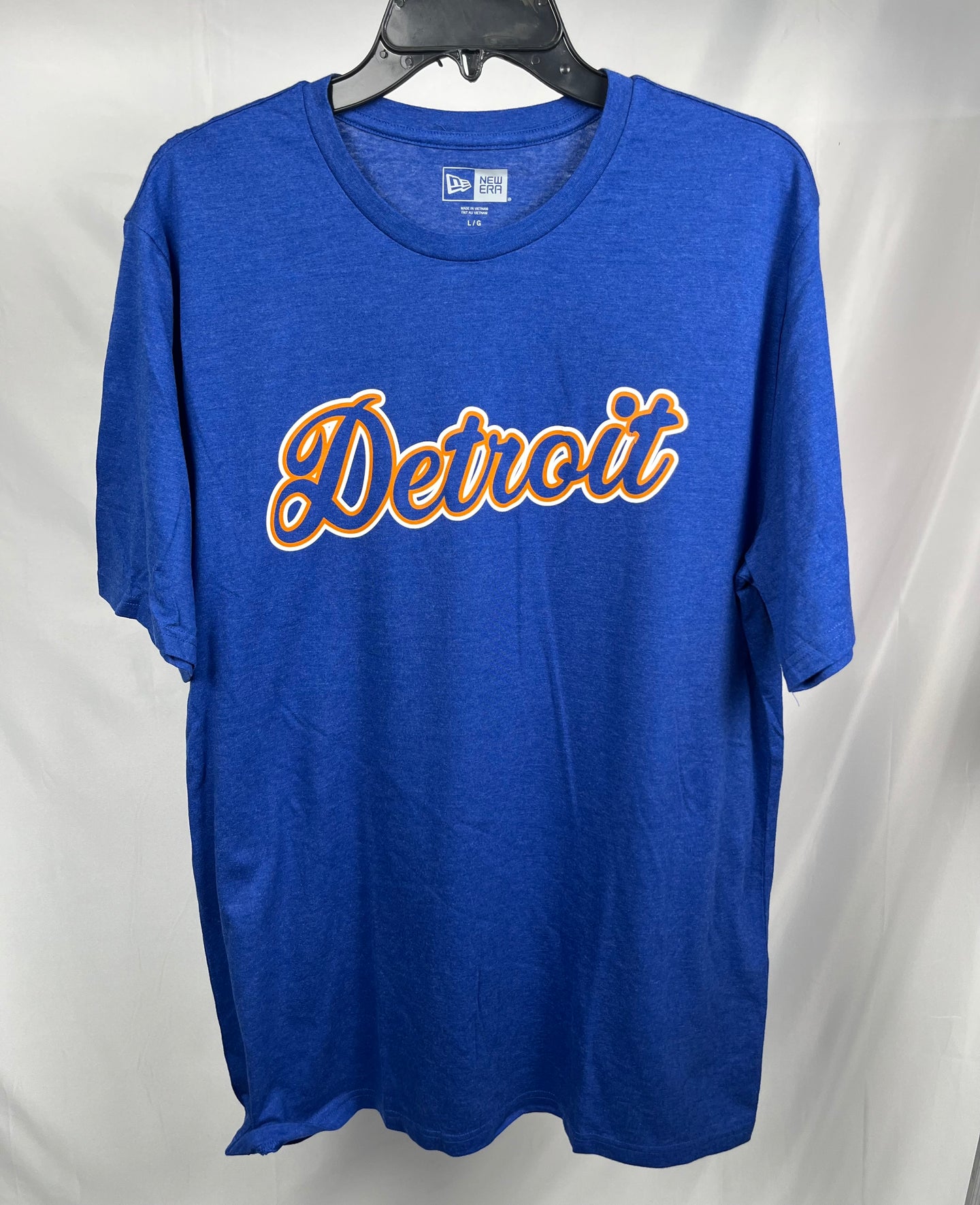 (1 of 1) New Era Detroit Script Royal Shirt  - LARGE
