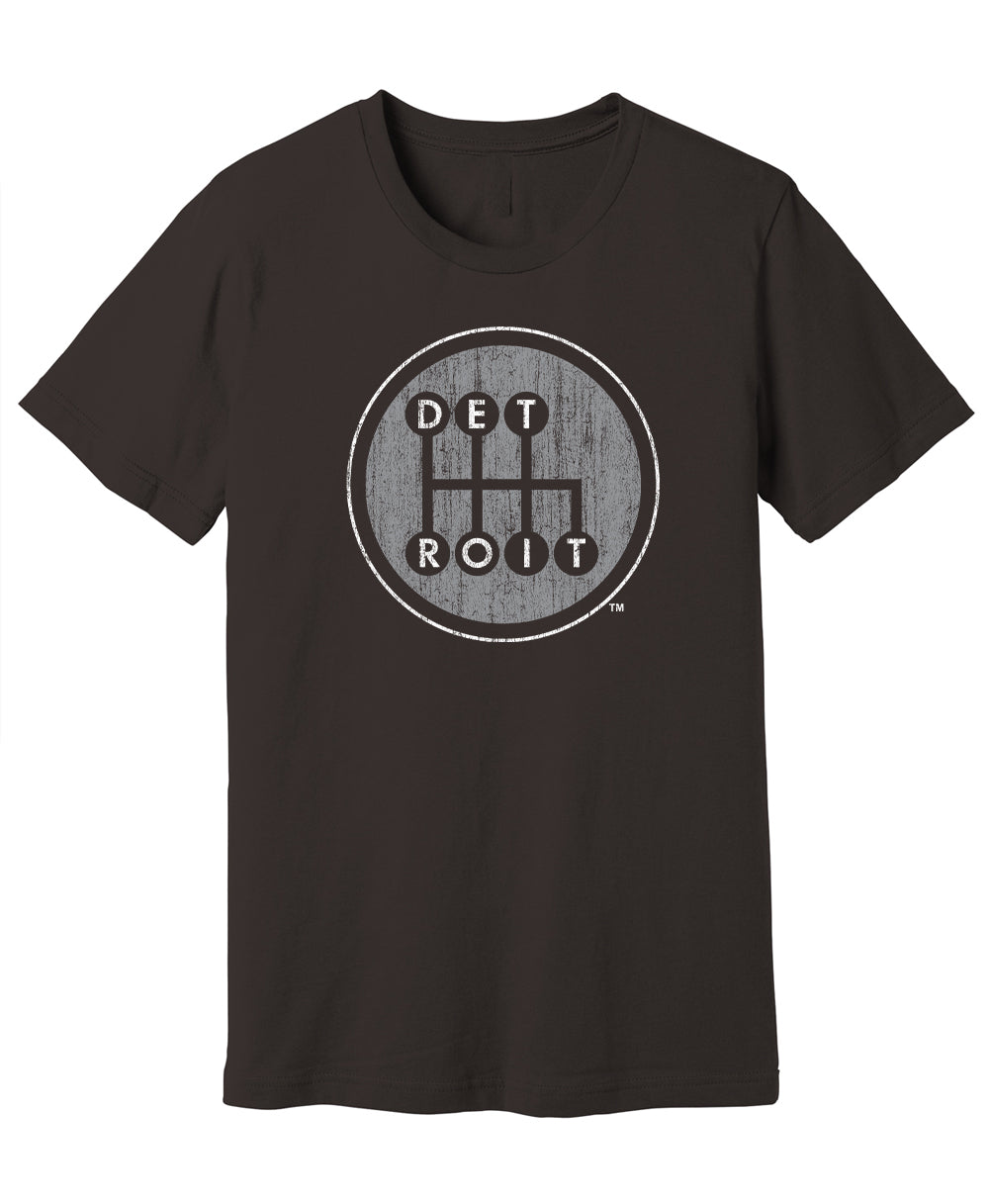 Shifter Distressed Brown Shirt