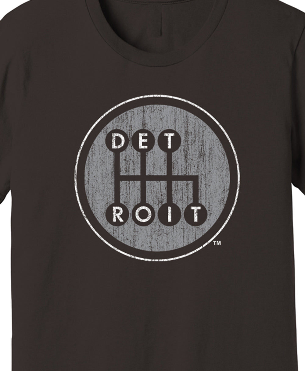 Shifter Distressed Brown Shirt