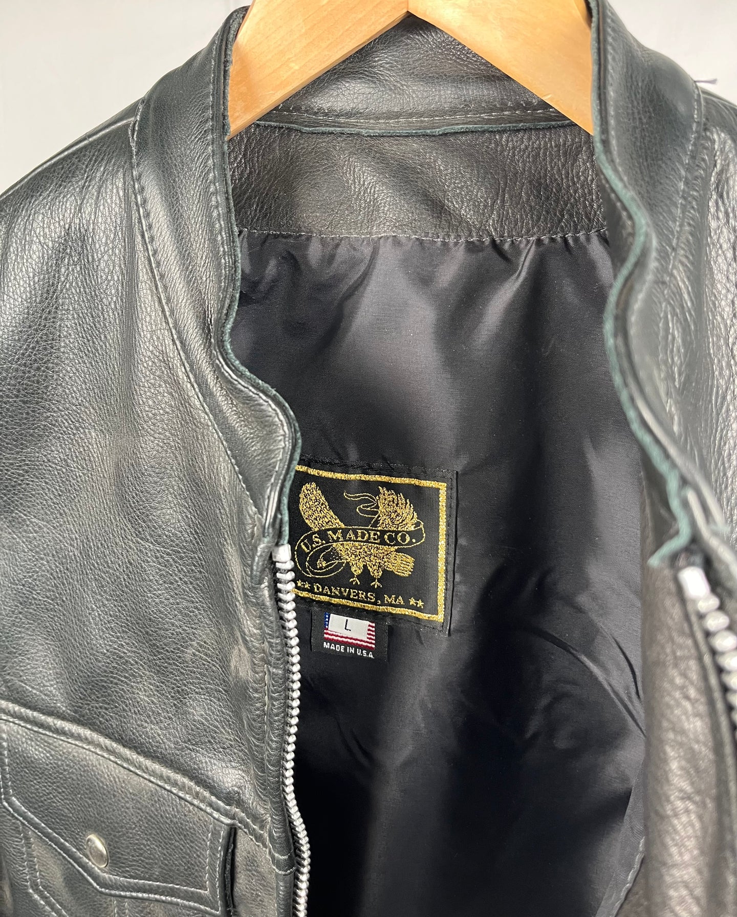 (1 of 1) Vintage Leather Vest (USA Made) - LARGE
