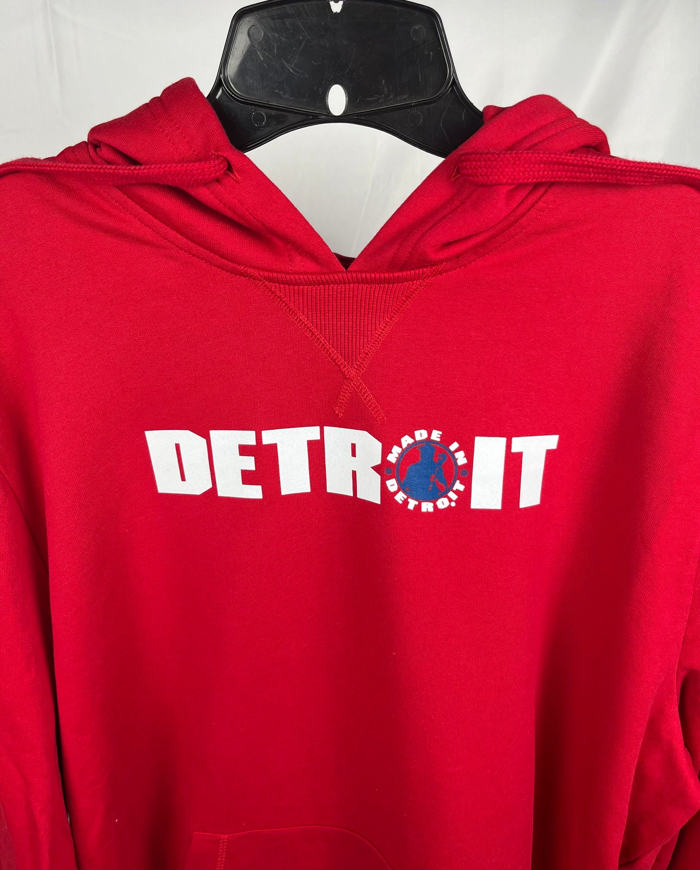 (1 of 1) Detroit Red Hoodie - LARGE