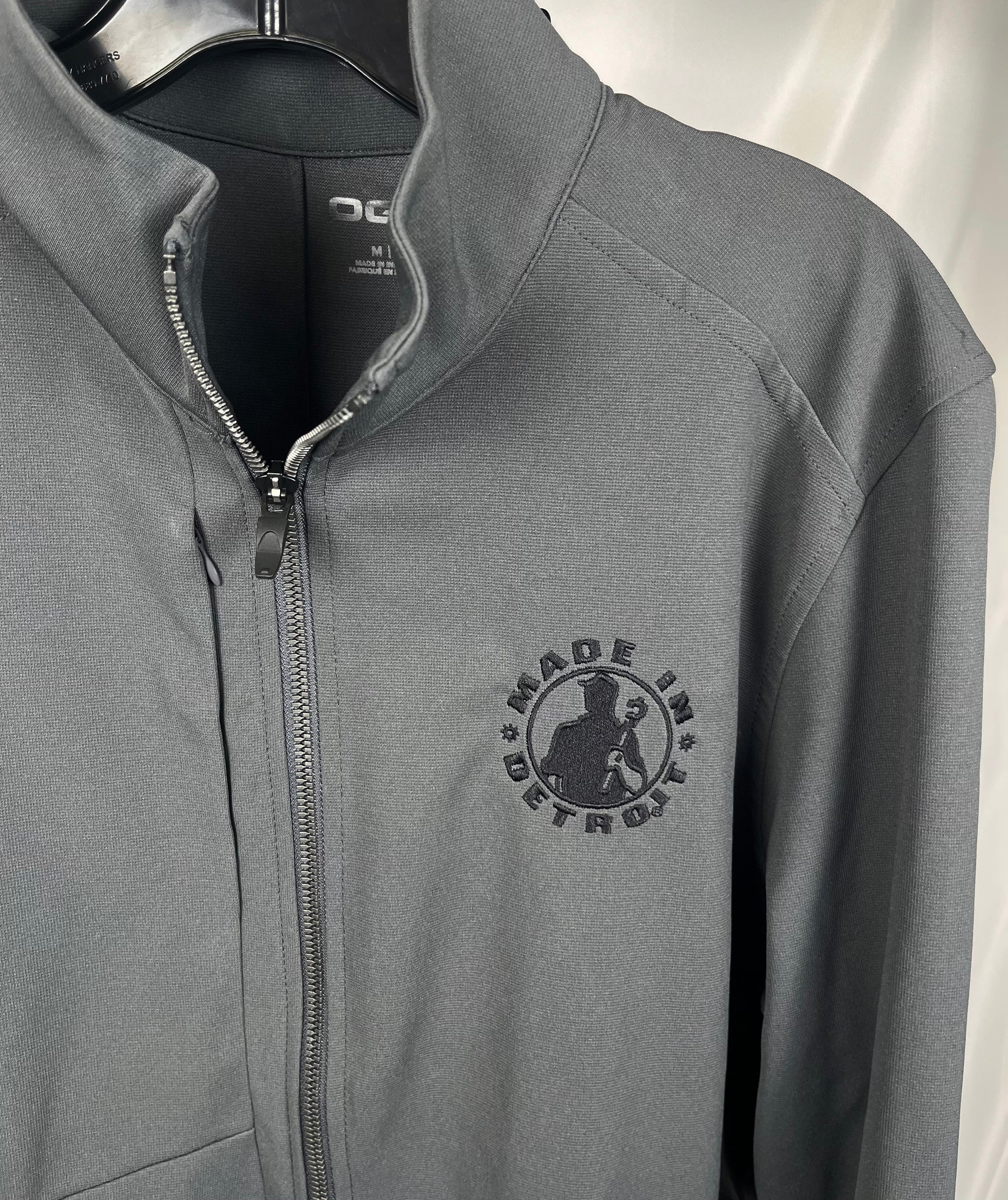 NEW (1 of 1) Blk MID Grey OG Zip Up - MEDIUM