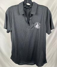 NEW (1 of 1) Ladies Silver MID Black Polo - MEDIUM