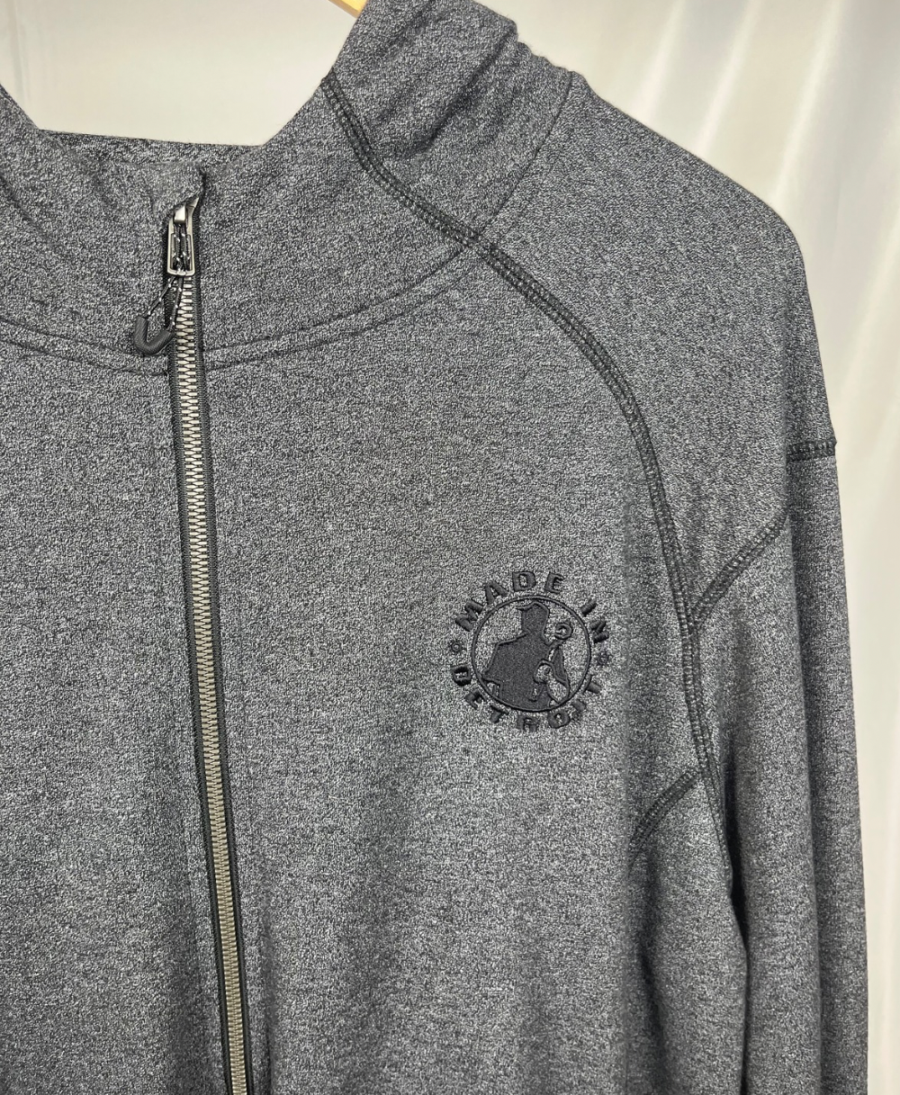 (1 of 1) MID Heather Grey Performance Zip Up - XL