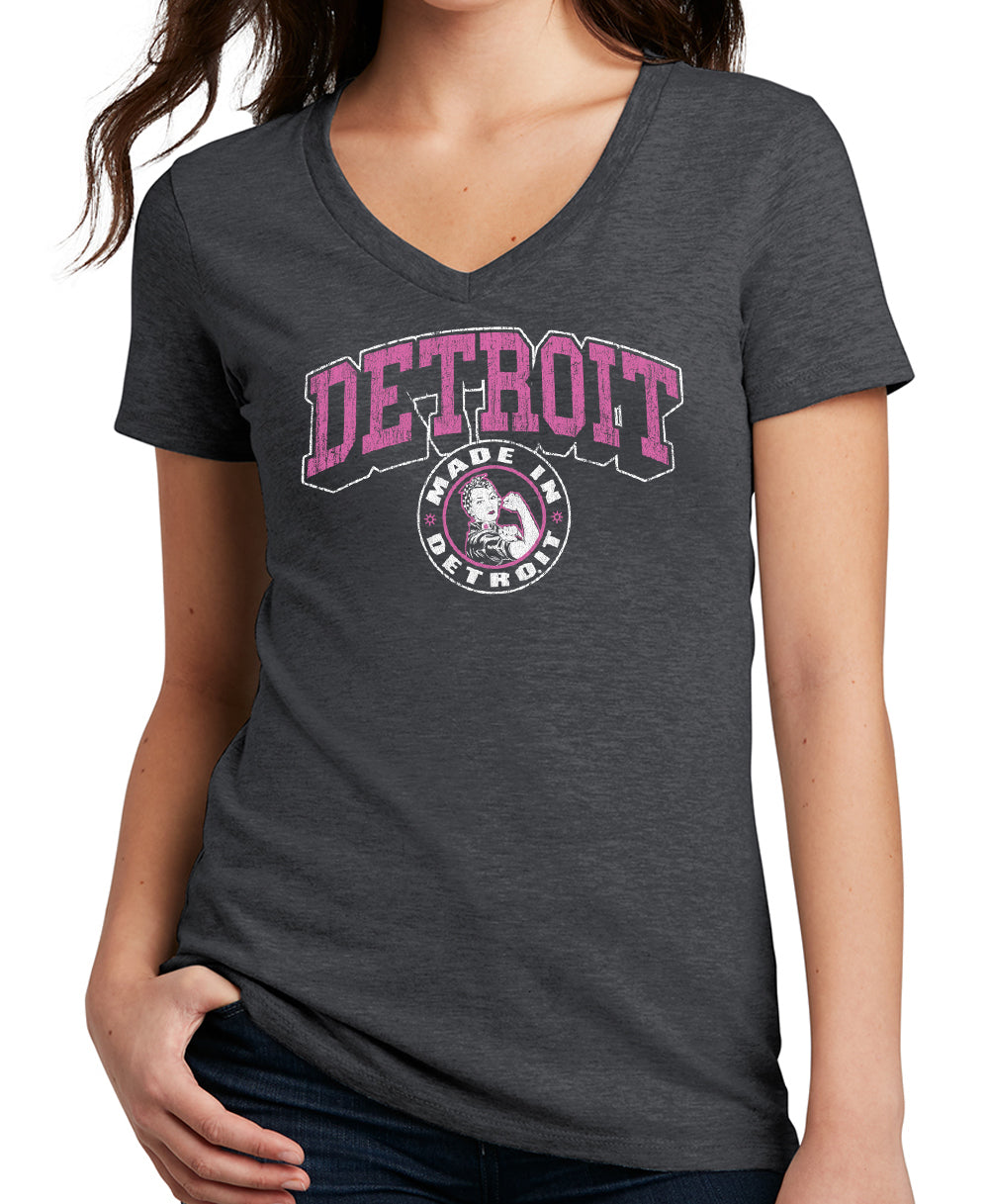 Rosie Arch Madness Heather Charcoal V-Neck