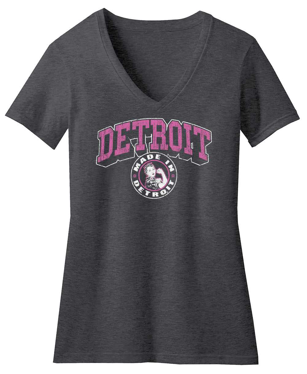 Rosie Arch Madness Heather Charcoal V-Neck