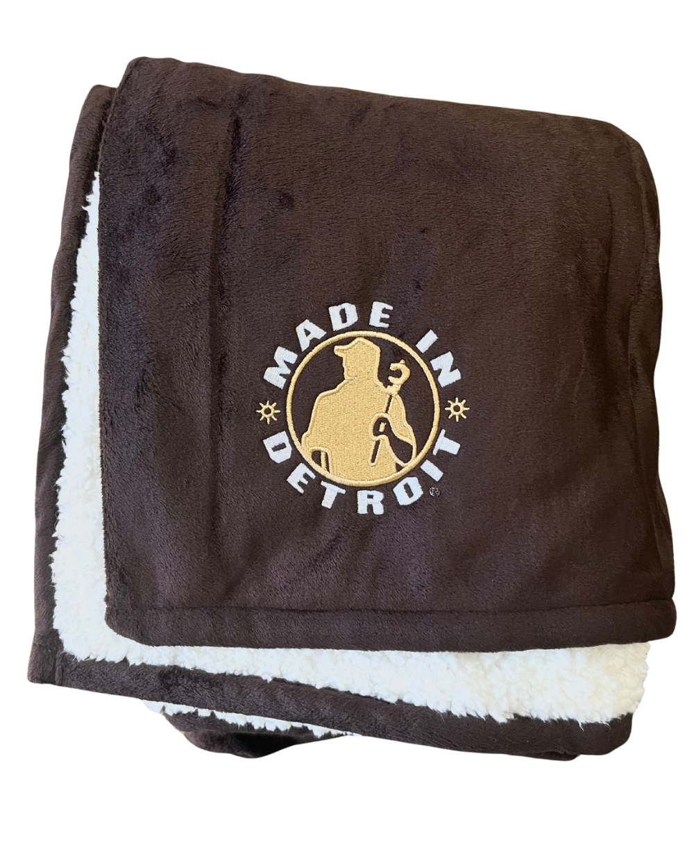 MID Mountain Lodge Brown Blanket