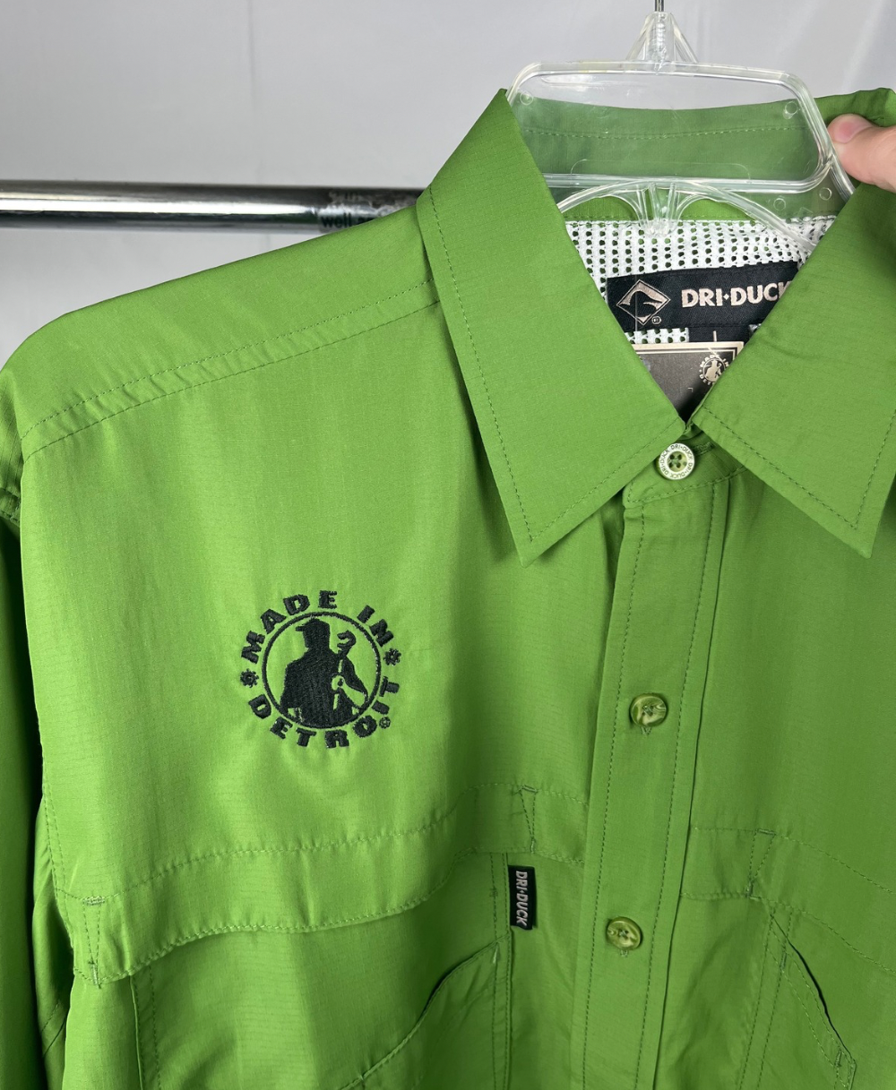 (1 of 1) MID Green Fishing Shirt - LARGE