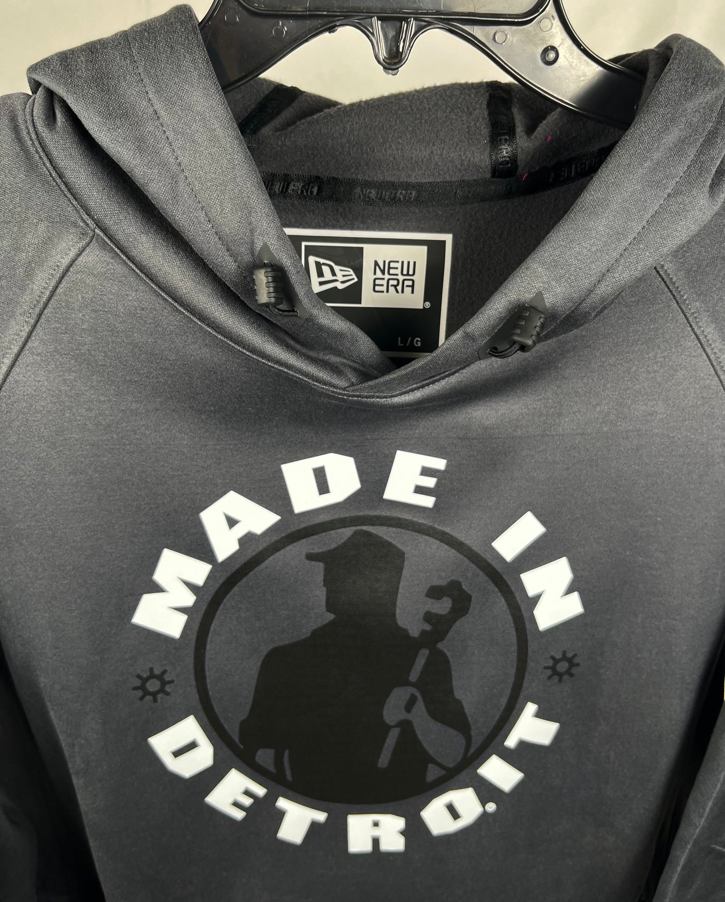 (1 of 1) New Era MID Grey Hoodie - LARGE