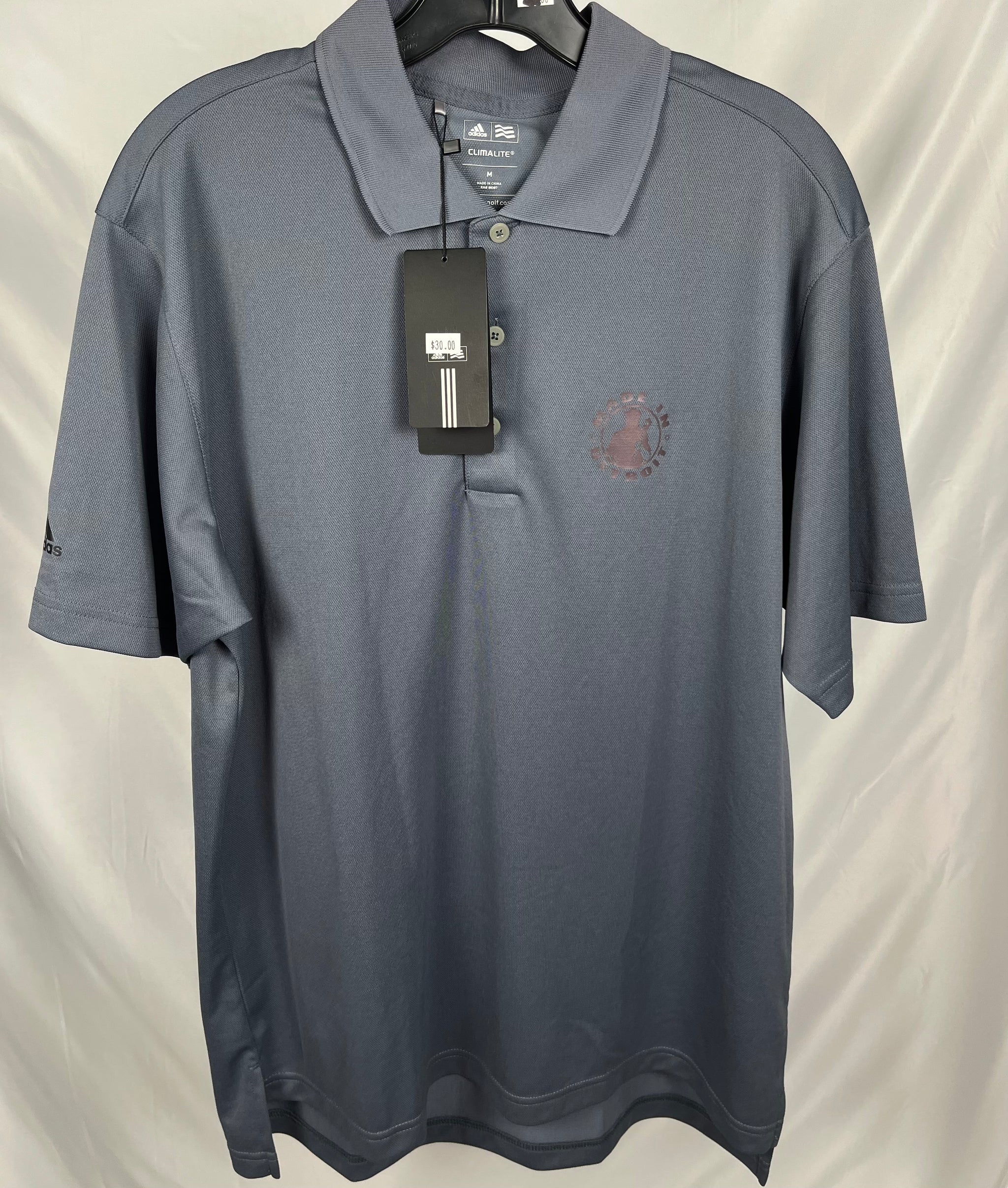(1 of 1) Blk MID Grey Polo - MEDIUM