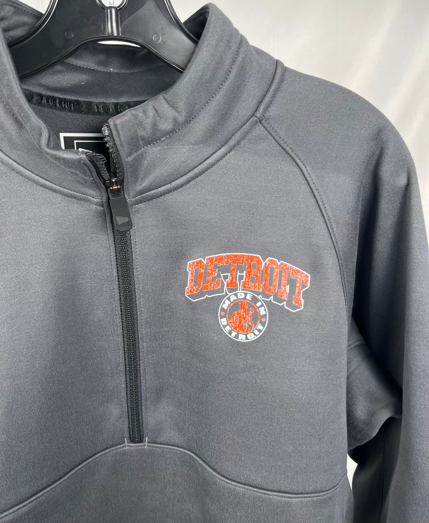 (1 of 1) New Era Arch Madness Grey 1/4 Zip - LARGE