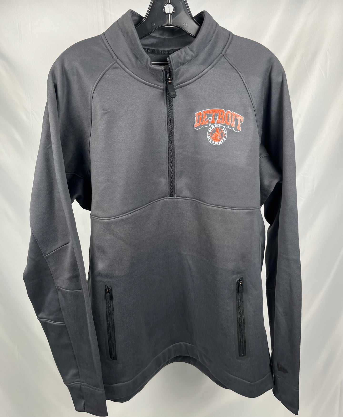 (1 of 1) New Era Arch Madness Grey 1/4 Zip - LARGE