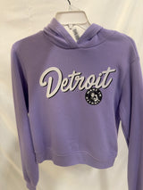 DETROIT SCRIPT ROSIE Crop Hoodies - SMALL