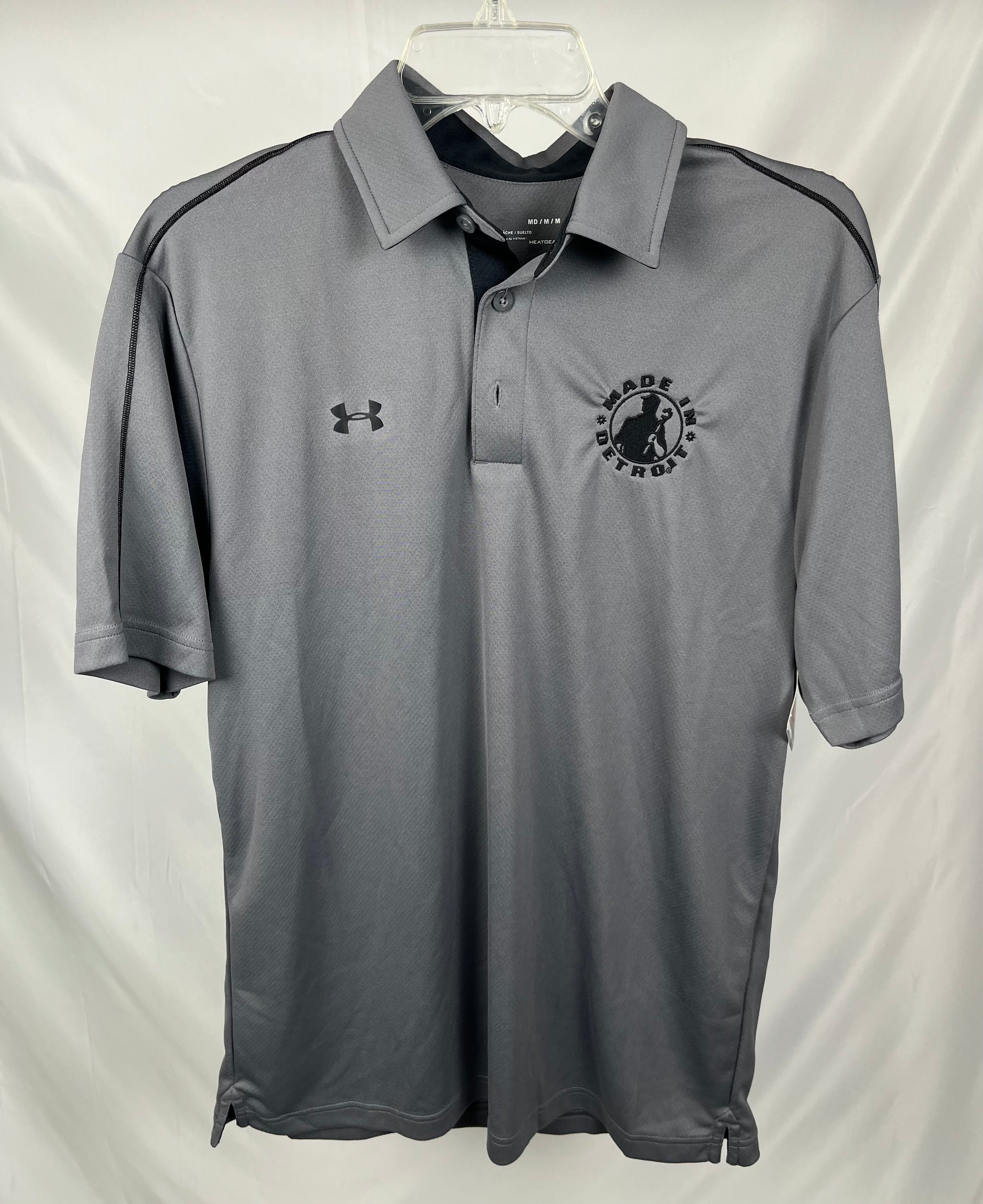 NEW (1 of 1) Blk MID Grey Polo - MEDIUM