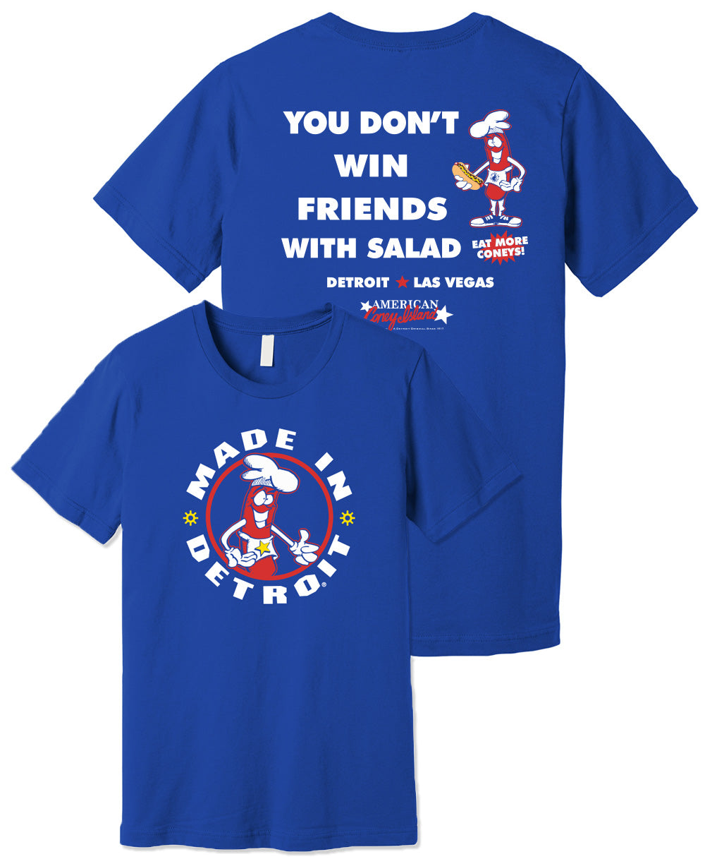 American Coney Island Blue Shirt
