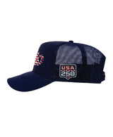 USA 250 Navy Foam Truckers
