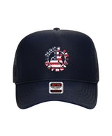 USA 250 Navy Foam Truckers