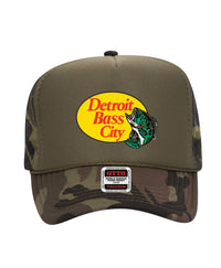 Detroit Bass City Two Tone Foam Trucker