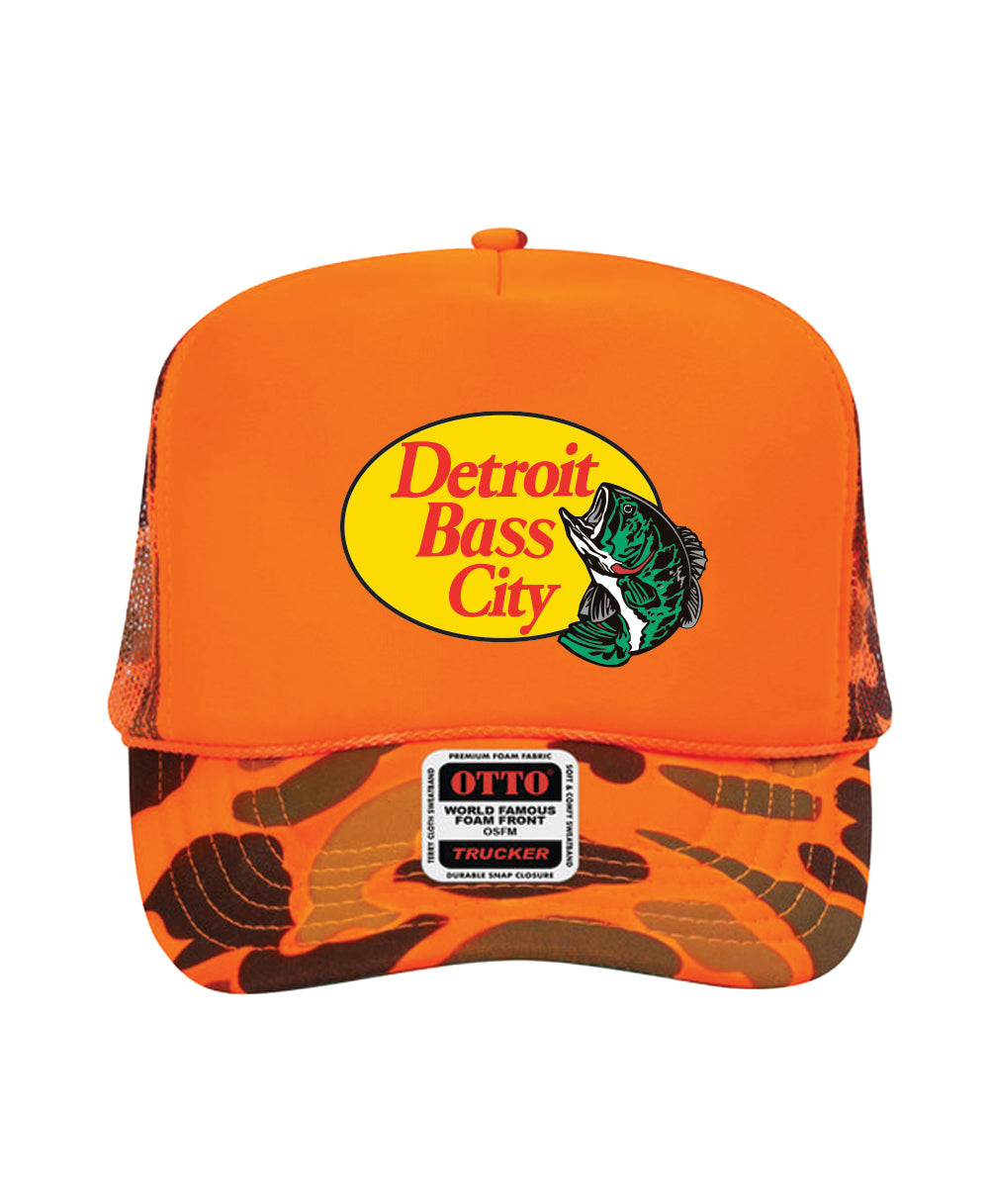 Detroit Bass City Two Tone Foam Trucker