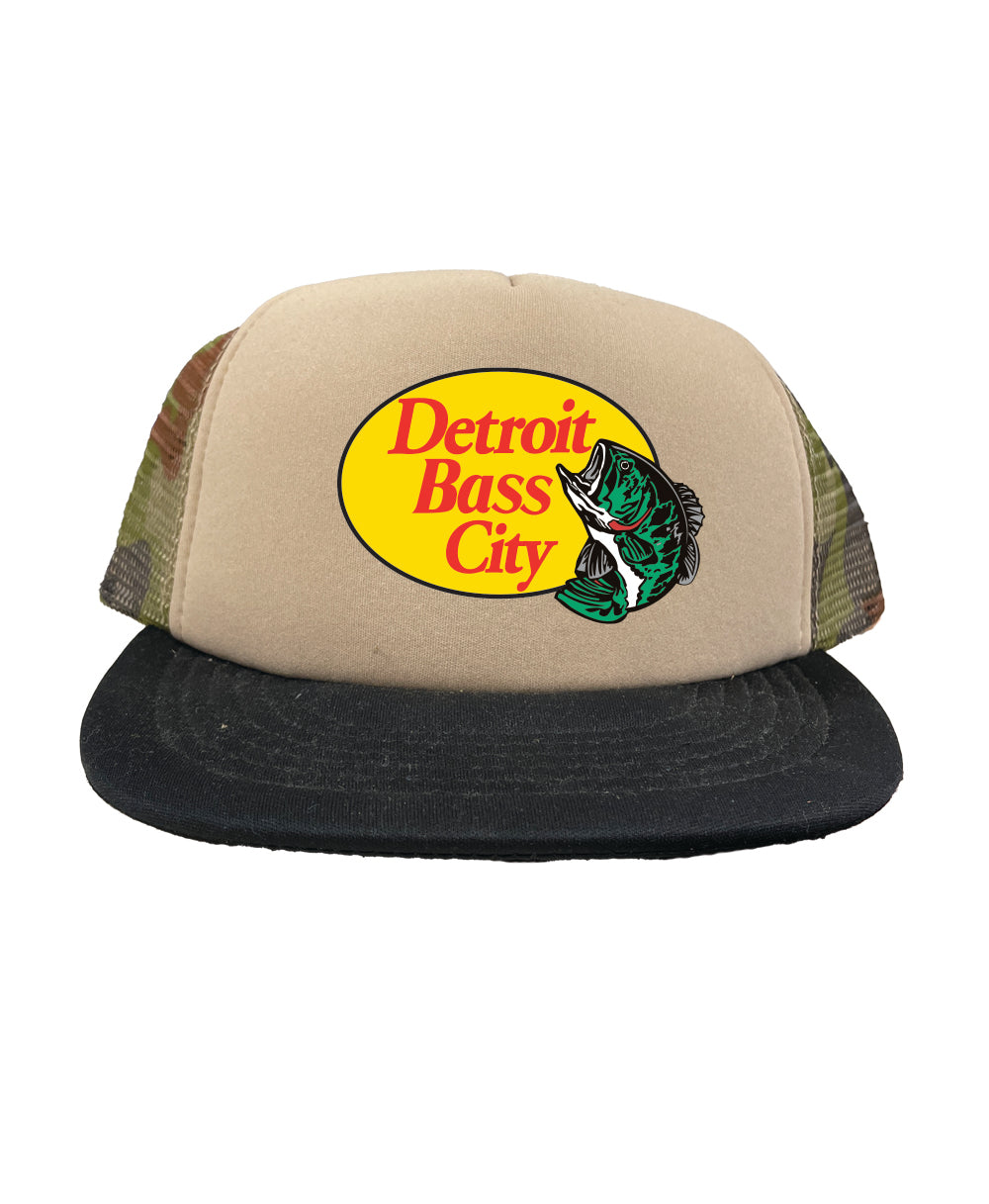 Detroit Bass City Two Tone Foam Trucker