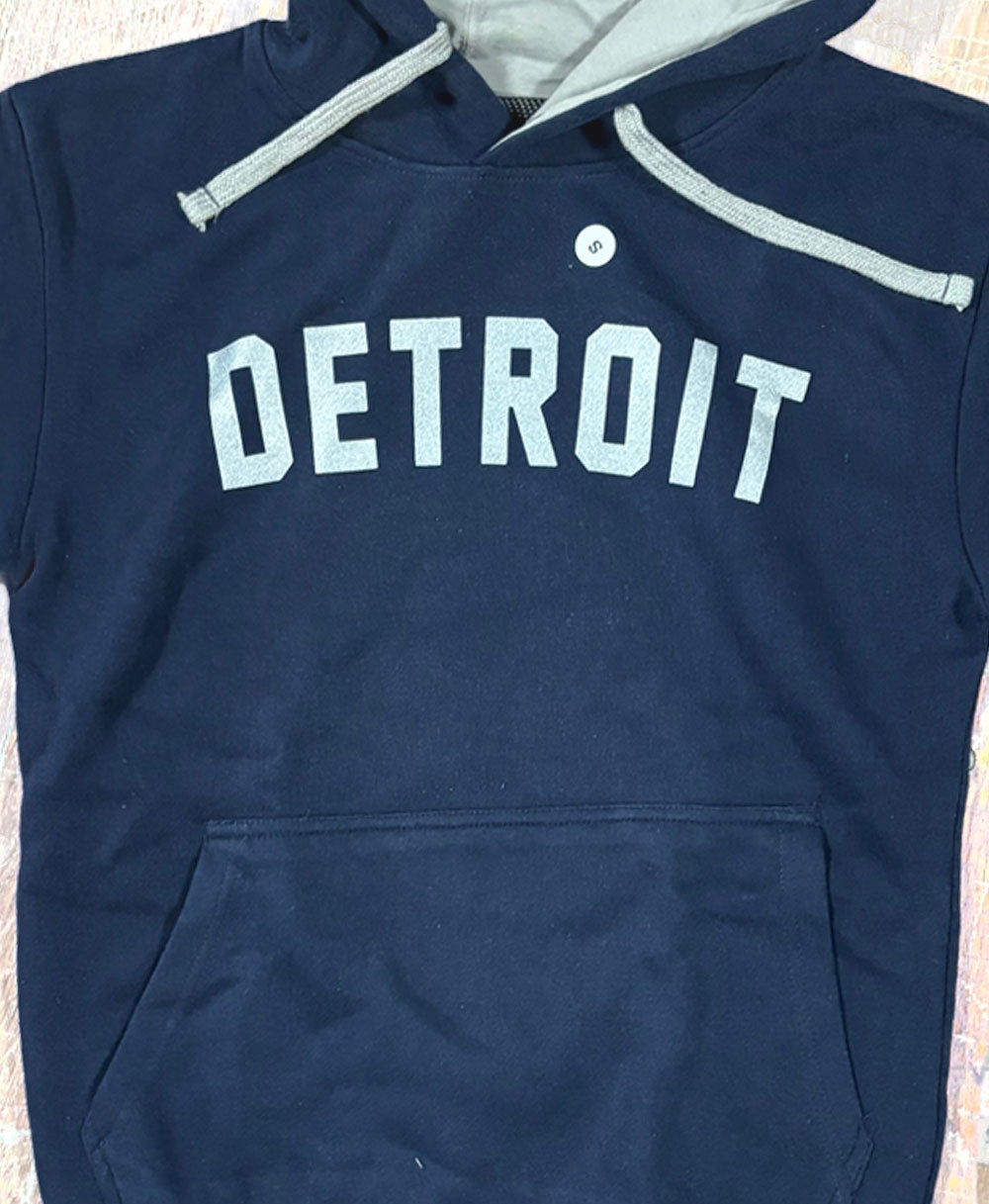Detroit Navy Contrast Hoodie (S ONLY)