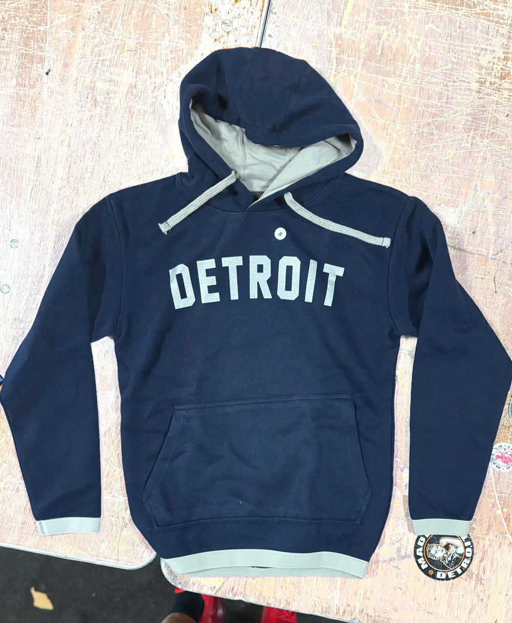 Detroit Navy Contrast Hoodie (S ONLY)